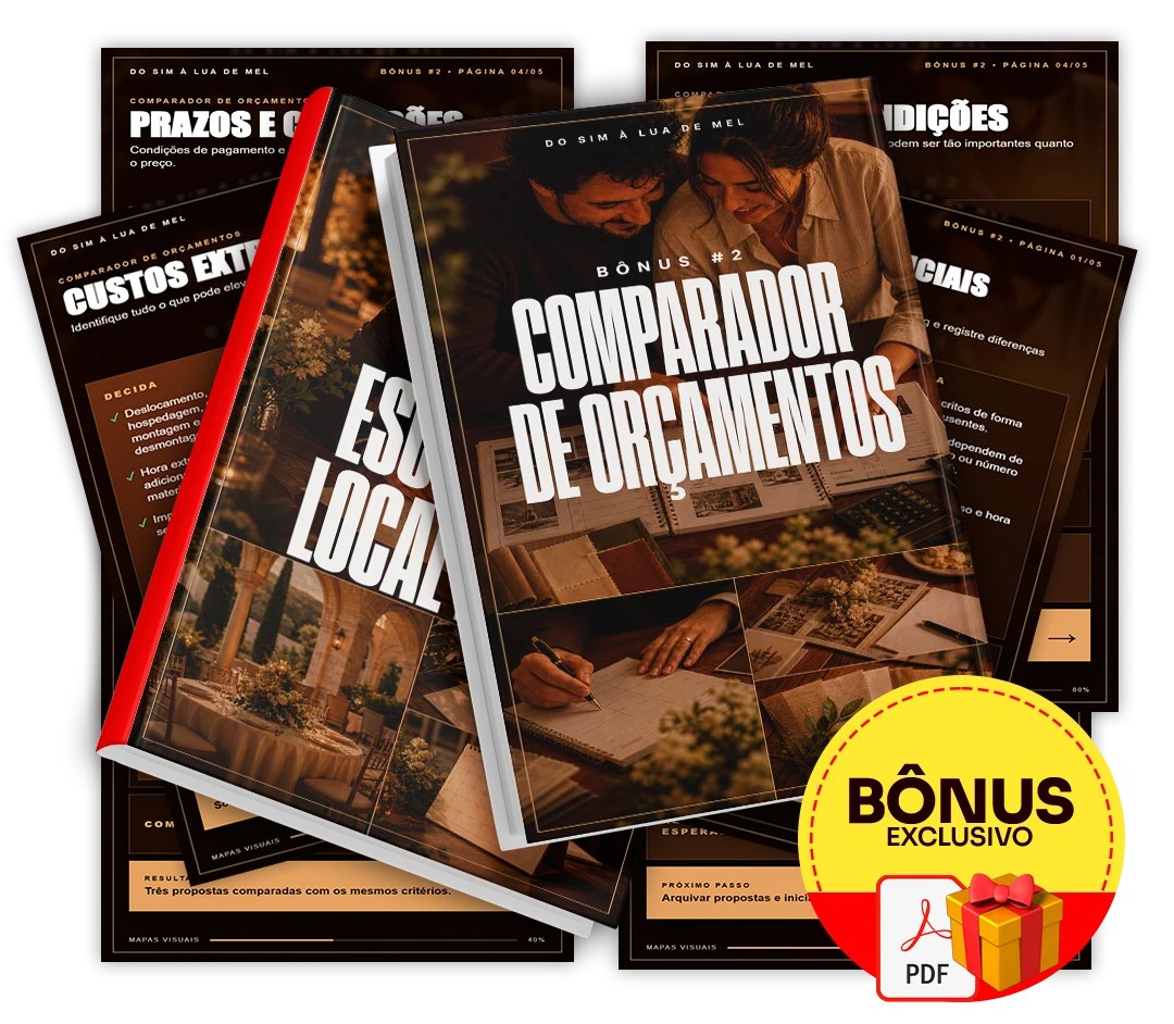 Mockup do bônus Comparador de Orçamentos